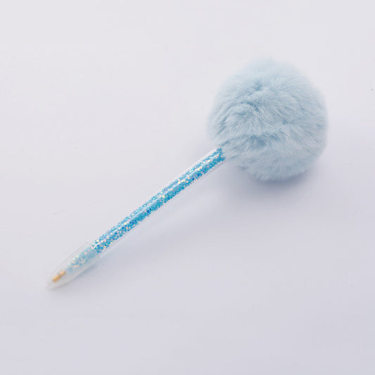 Craspire Pom Pom Ball Diamond Painting Point Drill Pen, Painting Cross Stitch Accessories Embroidery Tool, with Sequin inside, Blue, 168x63.5mm, 10pc/Pack