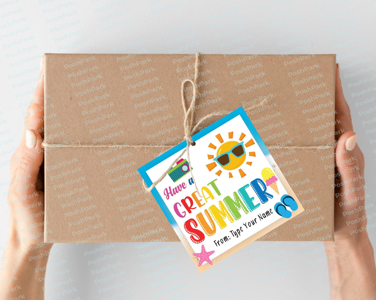 Editable Sun Summer Gift Tags, Have a Great Summer Gift Tag, End Of School Year Tag