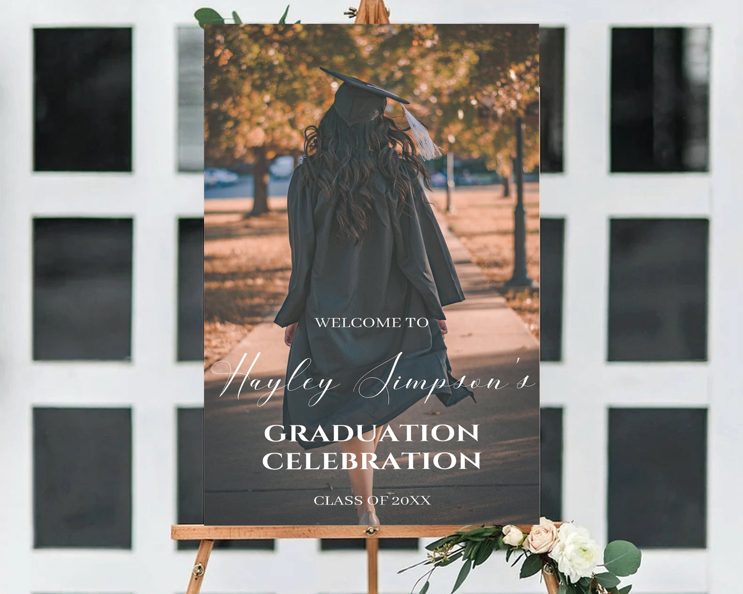 Graduation Welcome Sign With Photo | Grad Welcome Party Poster
