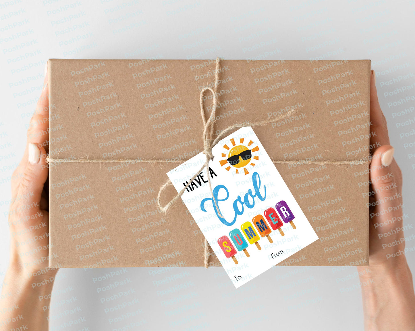 Printable Have a Cool Summer Ice Pop Tag, PDF End of Year Gift Tag for Students, Treat Tag Favor Label